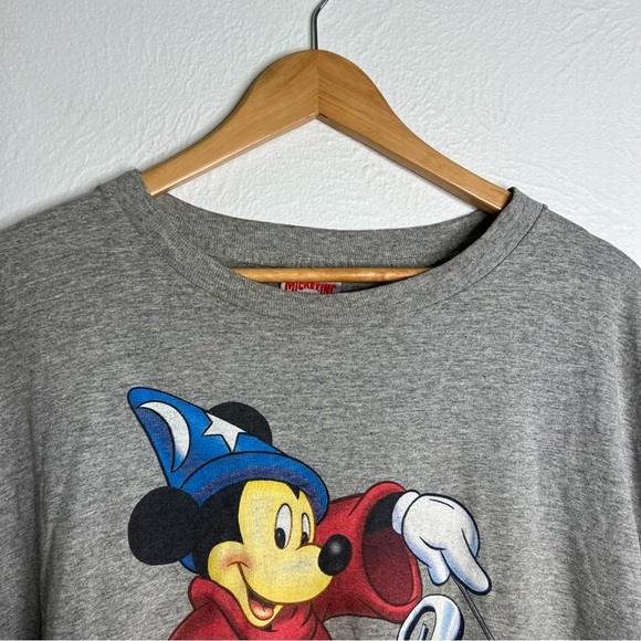 Vintage 90s Walt Disney World 25th Anniversary T-Shirt Gray Cotton Blend Sz XXL - Picture 7 of 14